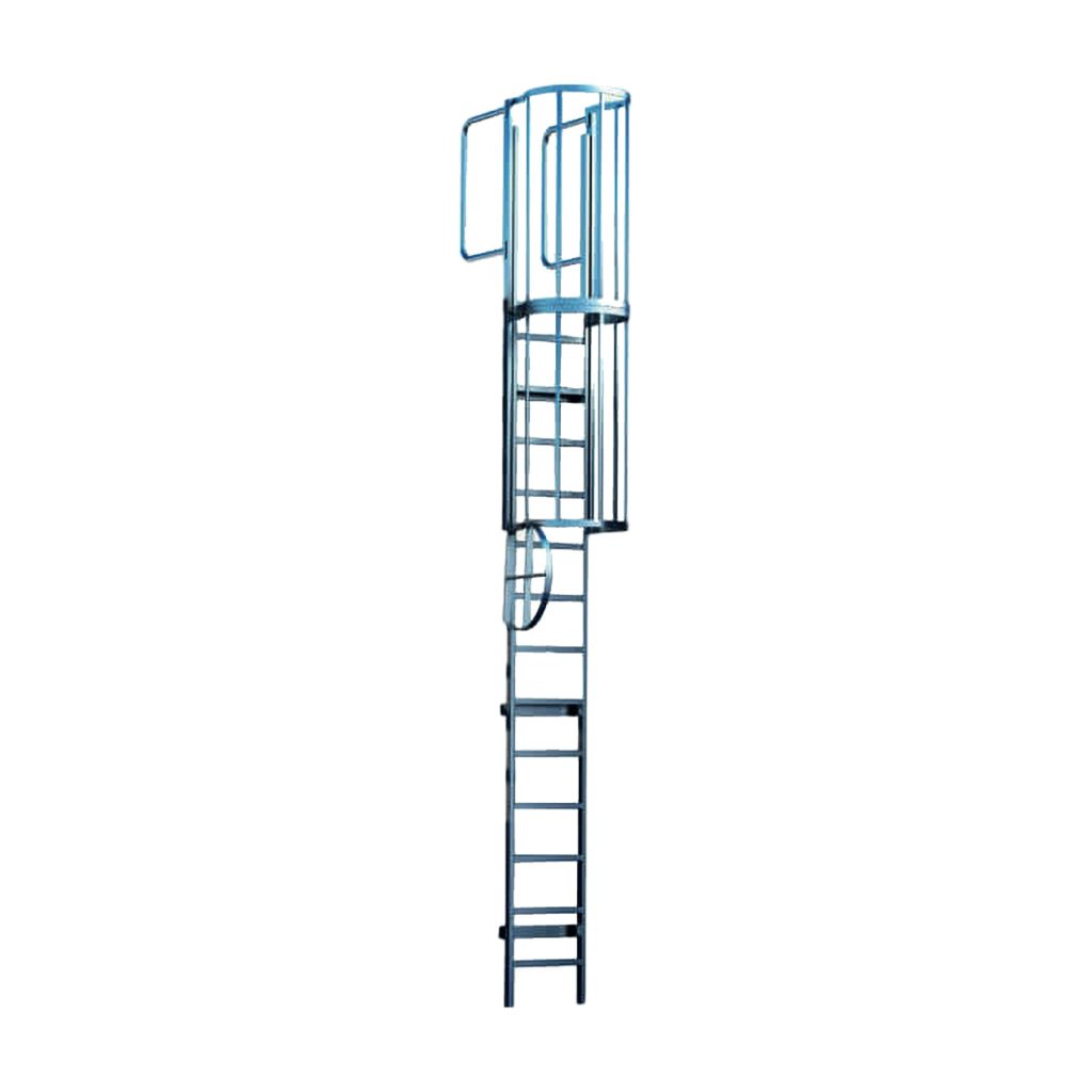 LADDERS WITH GUARDRAILS